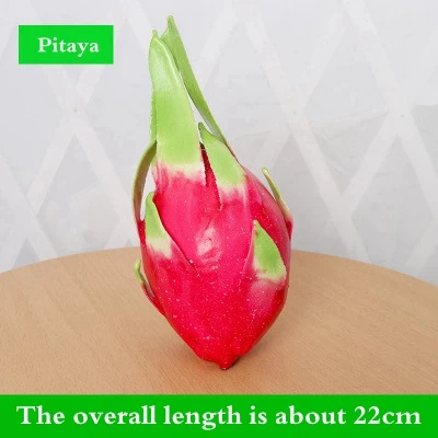 Pitaya Искусственный фруктовый Овощной Детский развивающий магазин дисплей реквизит цветок модель украшения фотография ферма украшения реквизит - Цвет: Pitaya
