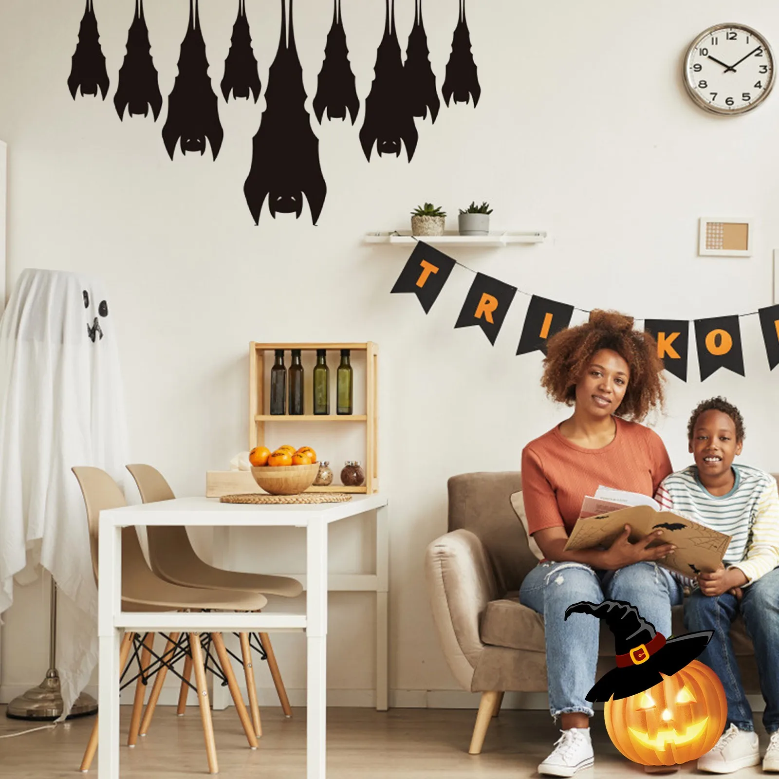 1 шт. наклейки на стену летучая мышь | Дом и сад