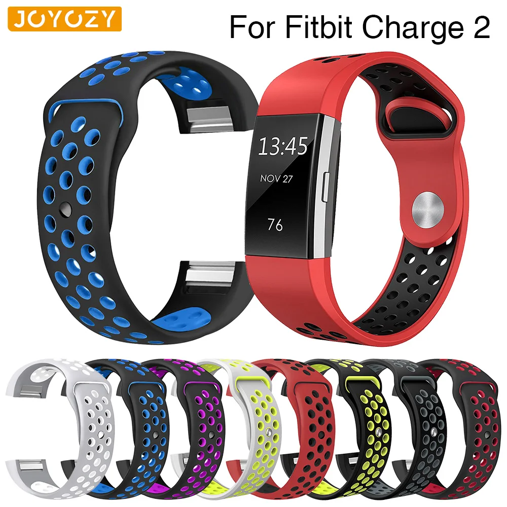 Joyozy стильные удобные дышащие мужские и женские для Fitbit серии charge 2 двухцветные