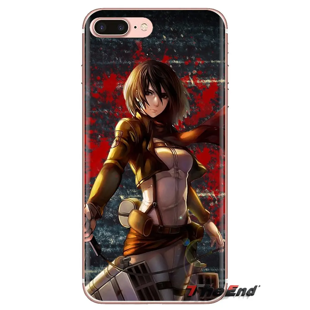 anime Attack on Titan Mikasa For Xiaomi Mi3 Samsung A10 A30 A40 A50 A60 A70 Galaxy S2 Note 2 Grand Core Prime Silicone Skin Case |