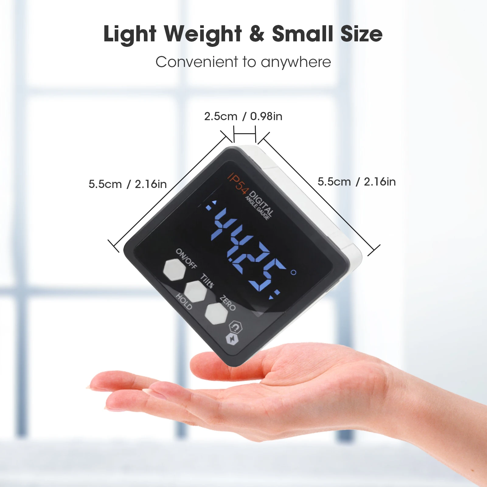 KKmoon уровень цифровой измеритель углов магнитный мини Angle Finder инклинометра Малый