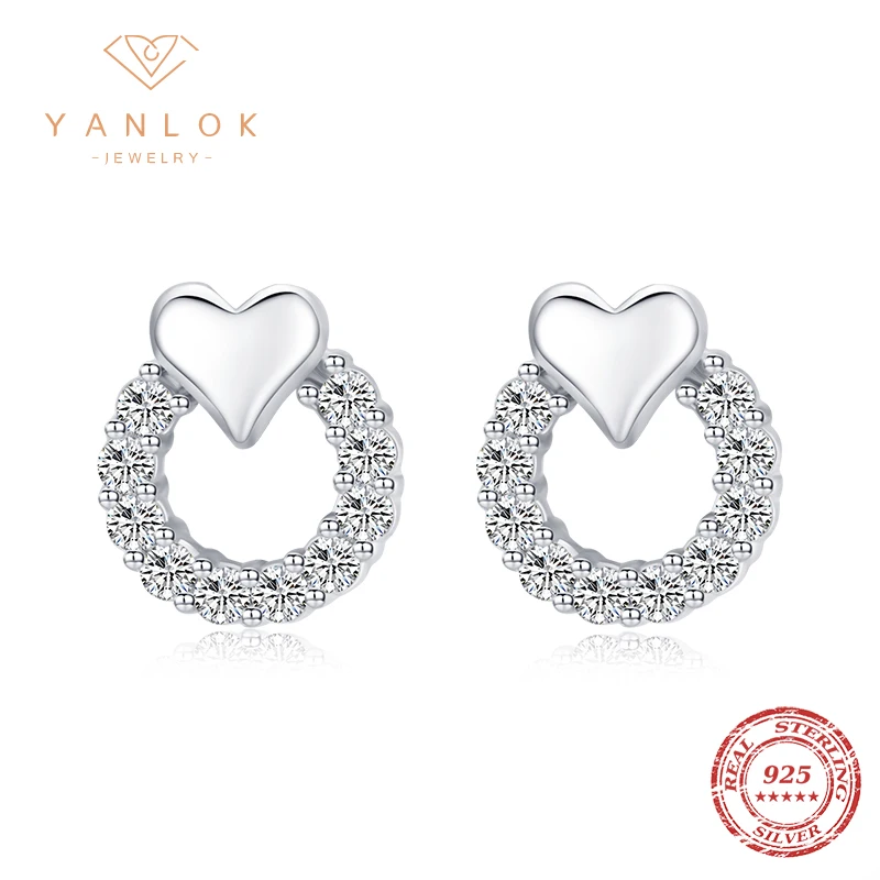 

Женские серьги-гвоздики из серебра 925 пробы, с фианитом