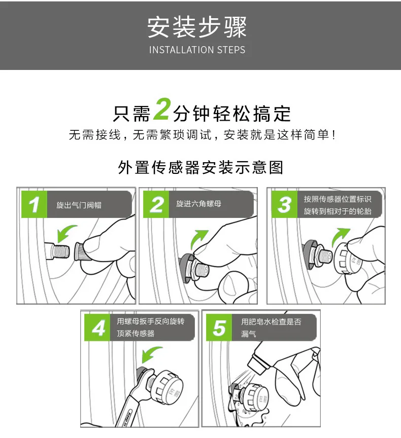 Удобная система контроля давления в шинах для мотоцикла беспроводная с