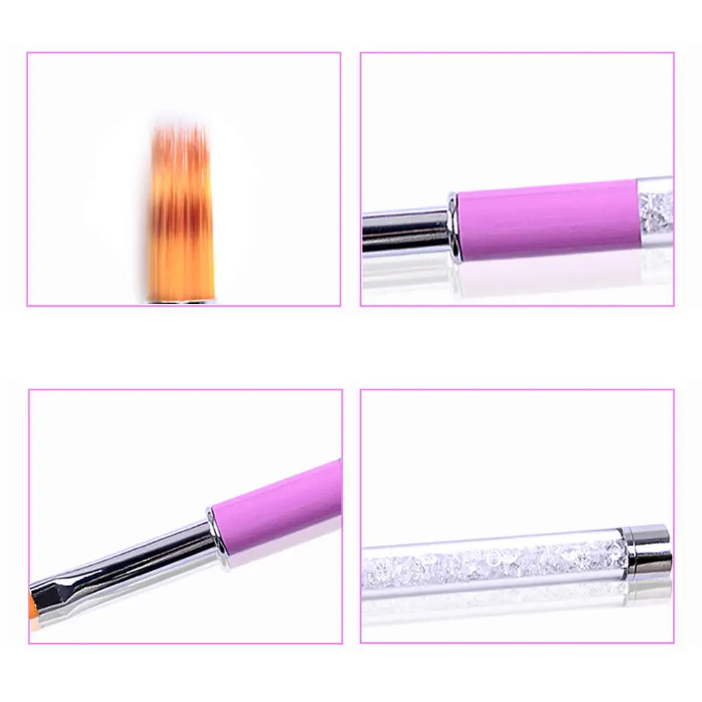 2 шт. стразы для дизайна ногтей плоская кисть гель кристальная раскраска набор