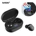 Беспроводные наушники TWS Bluetooth 5,0, мини-наушники, стерео басы, светодиодный дисплей питания, шумоподавление, спортивные водонепроницаемые вкладыши в ухо