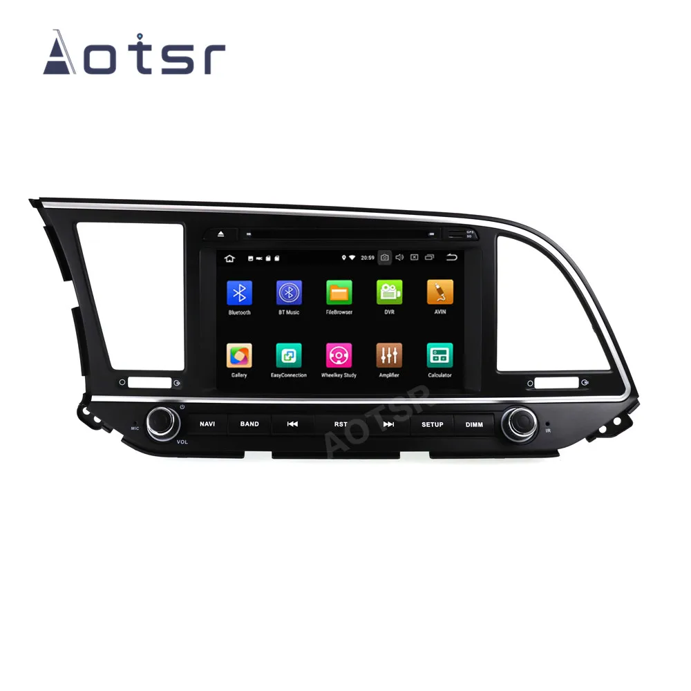 AOTSR 2 Din Android 10 автомобильное радио для Hyundai Elantra Avante 2016 2017 2018 центральный