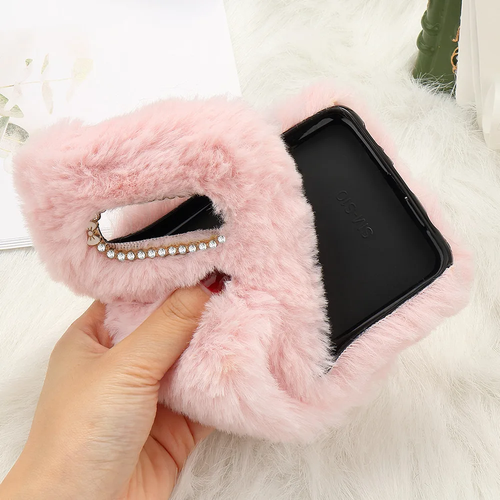 LAPOPNUT чехол для Samsung S20 Ultra S10 Plus S10e S9 Note8 S8 A71 A51 J6 J4 J5 A7 A6 A8 S7Edge теплая плюшевая
