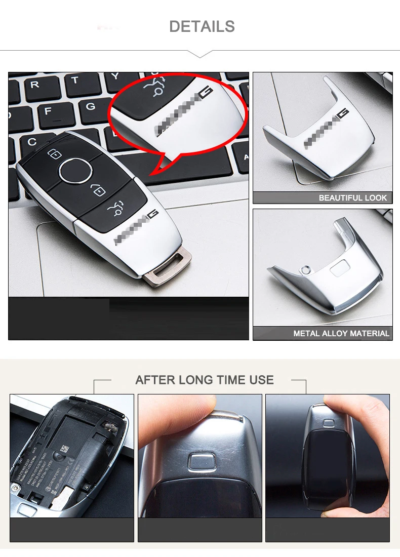 Чехол для ключей автомобиля, чехол для Mercedes benz E class W213- S class W222- Maybach, Сменный Чехол для автомобиля