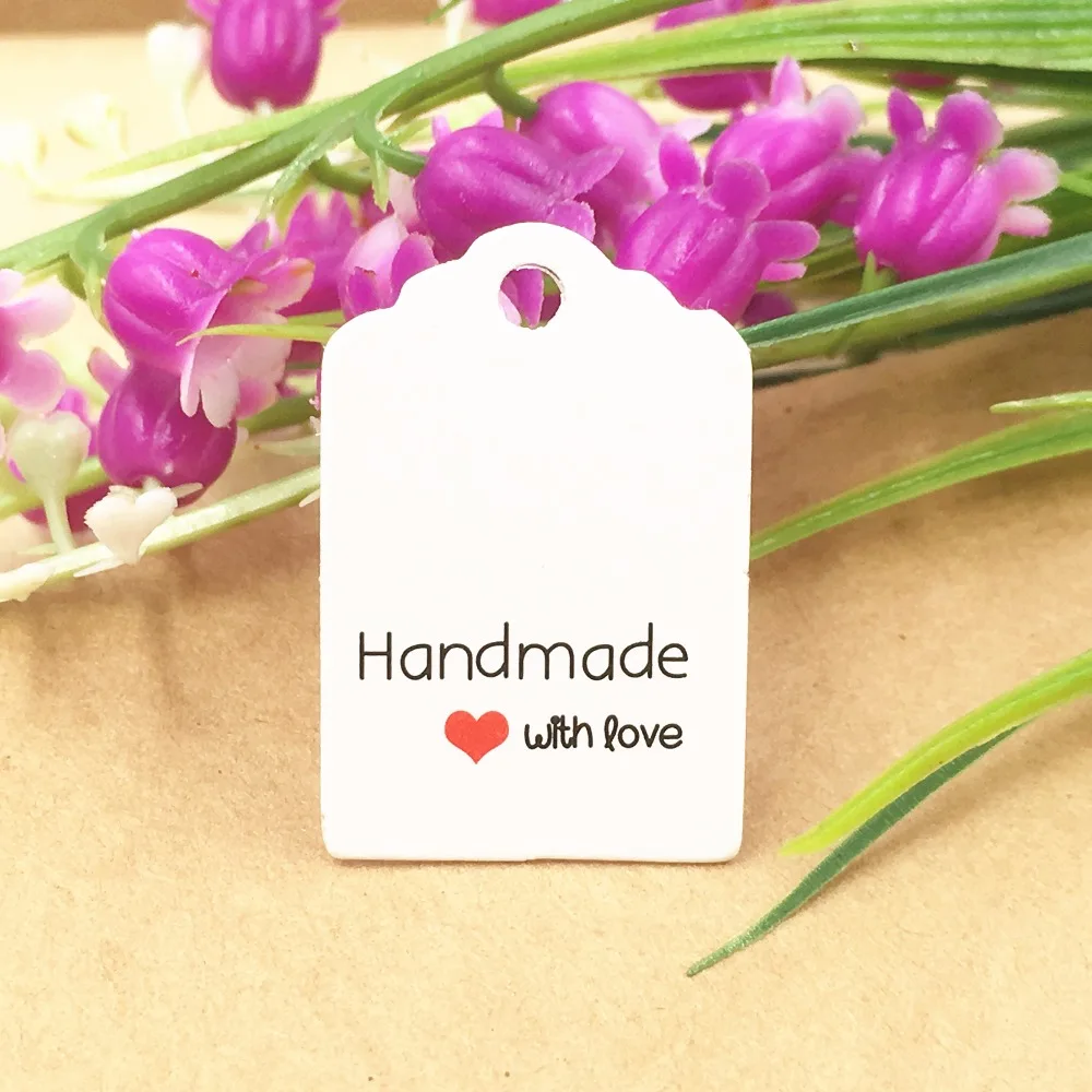 100 шт. 3*2 см подвесные бирки из крафт бумаги/Подарочные сделай сам Подарочные