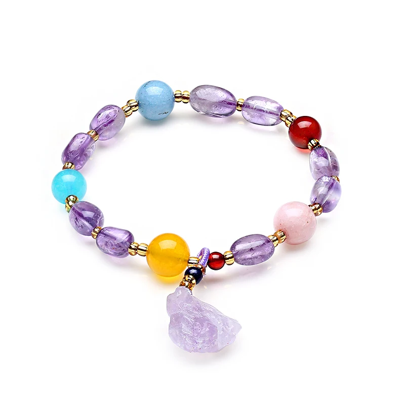 Оптовая продажа с фабрики натуральный Фиолетовый Новый лавандовый цвет браслеты