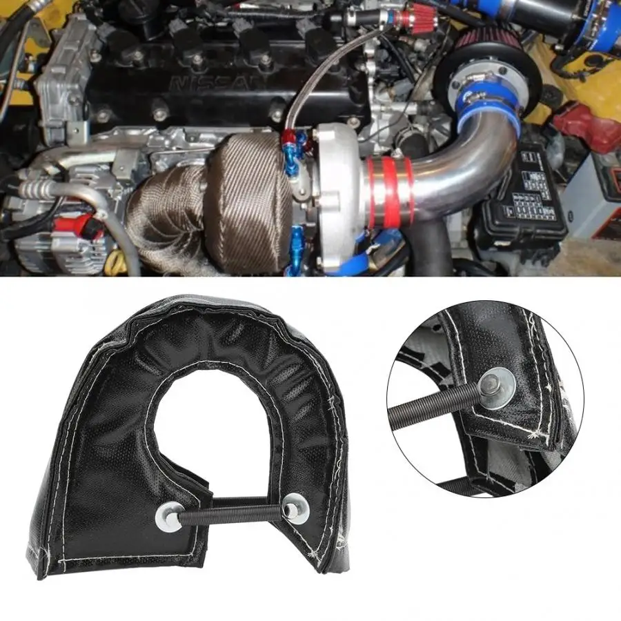 Turbo Blanket Thermal Heat Shield Barrier Cover for T3 T25 T28 GT25 GT35 Turbocharger Black Car Accessories | Автомобили и
