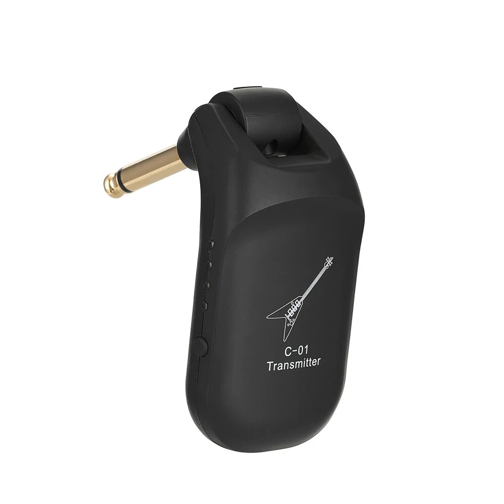 

2 PCS Wireless Guitar Transmitter Receiver Wireless Guitar System Built-in Rechargeable 4 Channels for Electric Guitar Bass