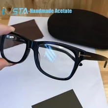 IVSTA TF5176 с логотипом, настоящая ручная работа, ацетатная оправа для очков, мужские роскошные брендовые оптические очки по рецепту, женские очки Tom 5040 5147