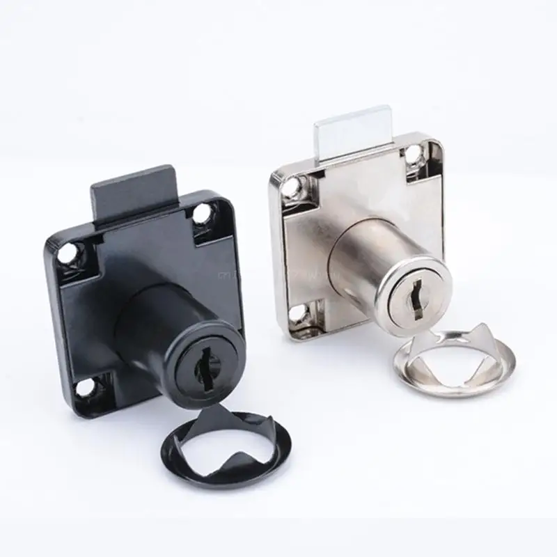

Lock Core Desk Drawer Lock Wardrobe Cabinet Iron Cam Locks Anti-theft Security Furniture Hardware Lock Box with 2 Keys
