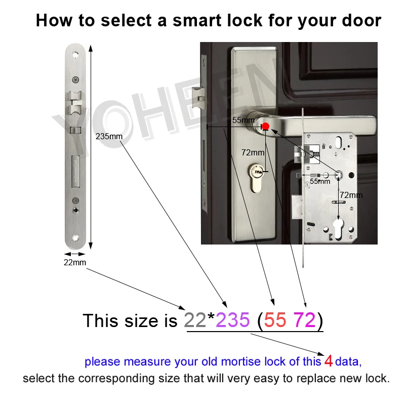 Европейский врезной Bluetooth TTLock отпечатков пальцев замок, электронный умный дверной замок для алюминиевой стеклянной двери