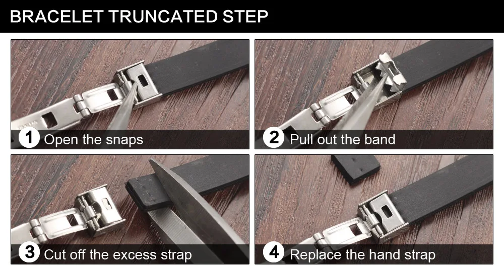 Мужской кожаный браслет с черепом OPK черный Регулируемый Браслет из стали 190 мм 2020