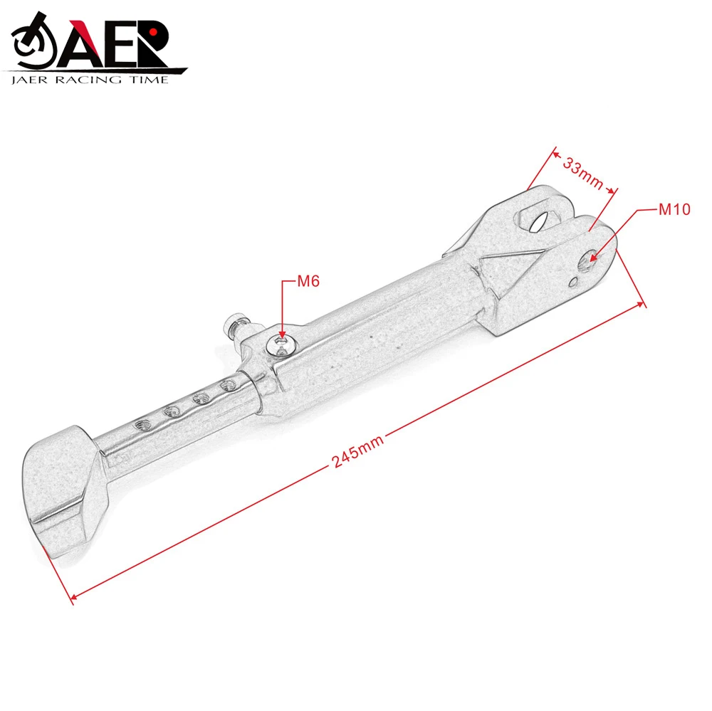 

CNC Motorcycle Kickstand Parking Rack Support Side Kick Stand Foot Side Stand pad for BMW S1000RR 2010 2011 2012 2013