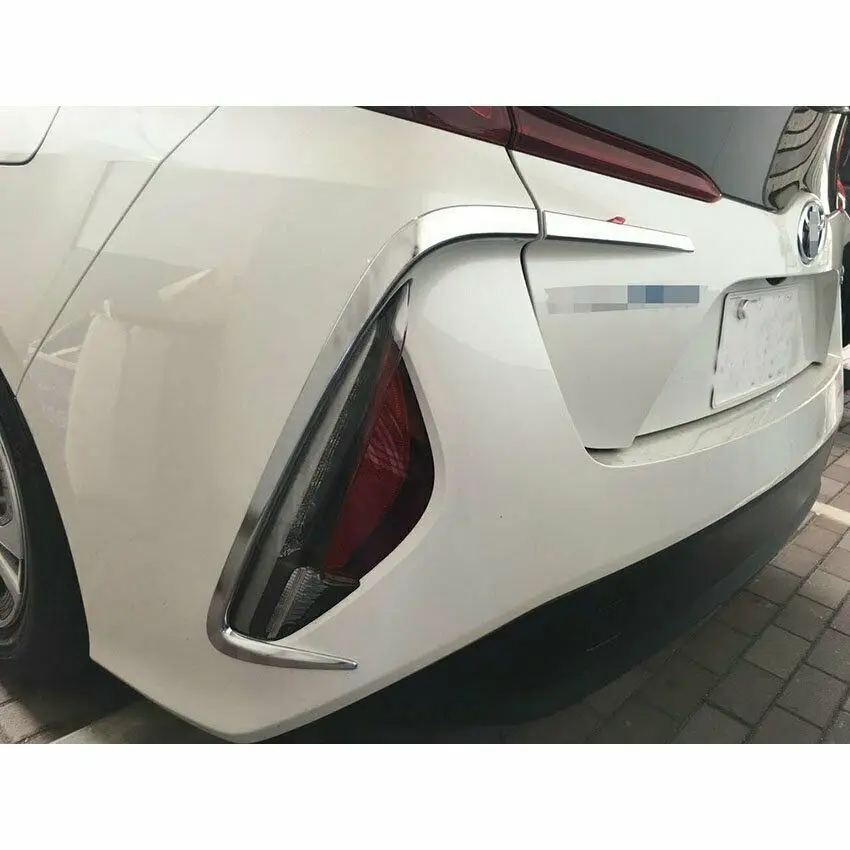 

Chrome Rear Fog Light Lamp Cover Trim Fit Toyota Prius PHV 2017 2018