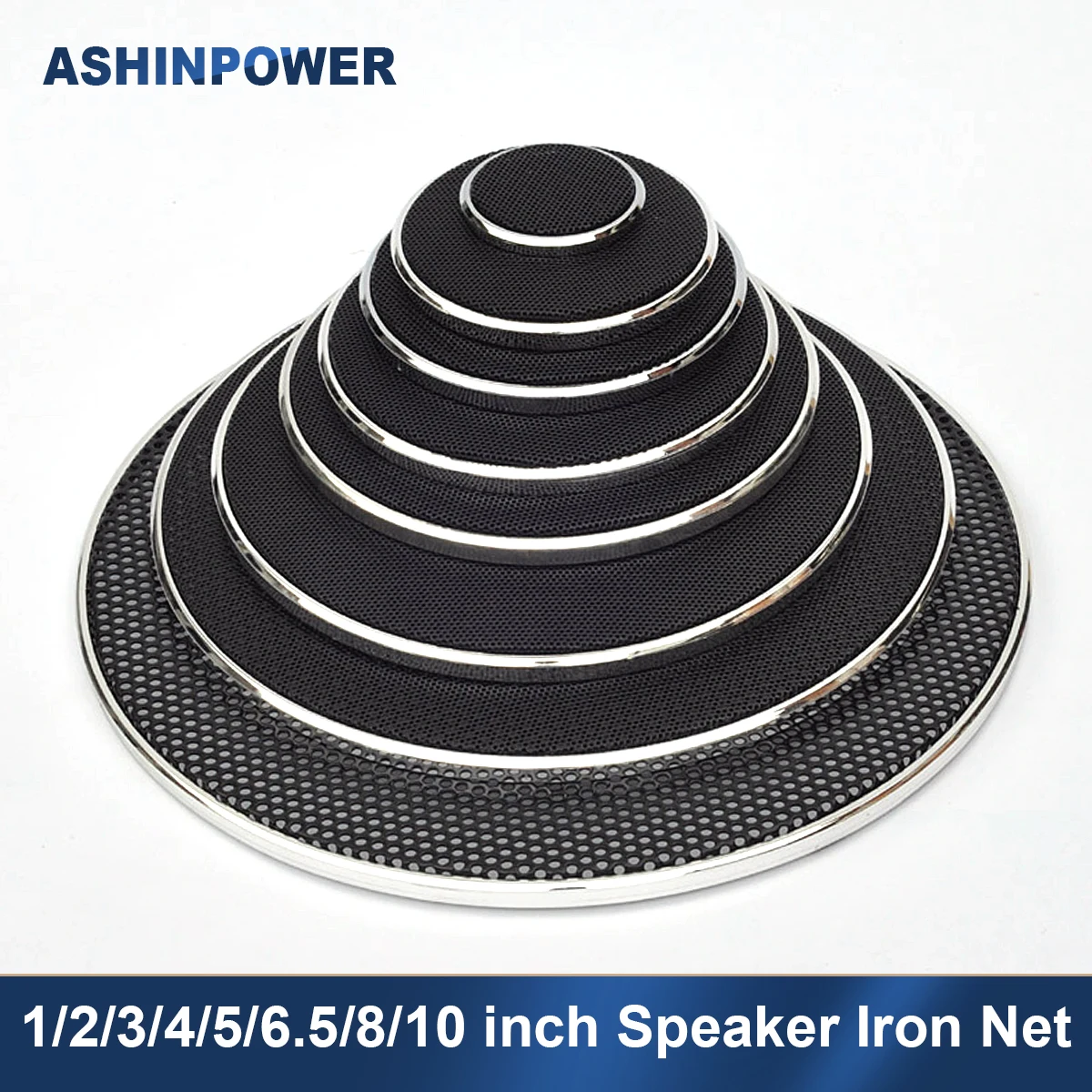 

1/2/3/4/5/6.5/8/10 inch Speaker Iron Net Grill Mesh Round High-Pitched Horn Protective Cover CircleProtection Net Speakers Nets