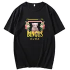Bingus, Мужская футболка с цветочным принтом, 100% хлопковая рубашка, уличная рубашка с принтом, Мужская Летняя Повседневная футболка с коротким рукавом, мужские топы