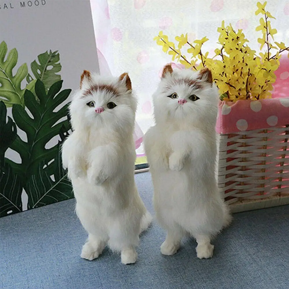 

1pc Mini Lifelike shapes excellent details craftsmanship Simulation Figurines Kid Gift Desk Decoration Model Cat Garden Ani M6K4