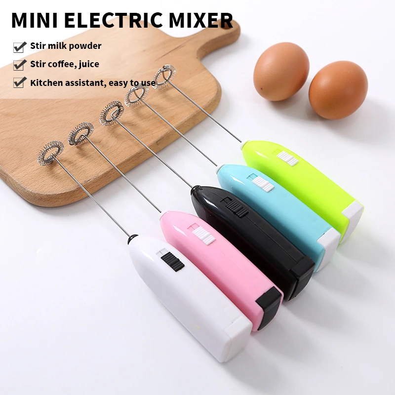 

Electric Milk Frother Egg Beater Whisk Drink Foamer Mixer Stirrer Coffee Cappuccino Creamer Frothy Bullet Blender Kitchen Tools