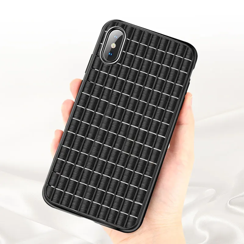 Case For iPhone X Xr Xs Max Cover Fashion Breathable Shutter Skin Heat dissipation Slim 7 8 Plus 6 6S |