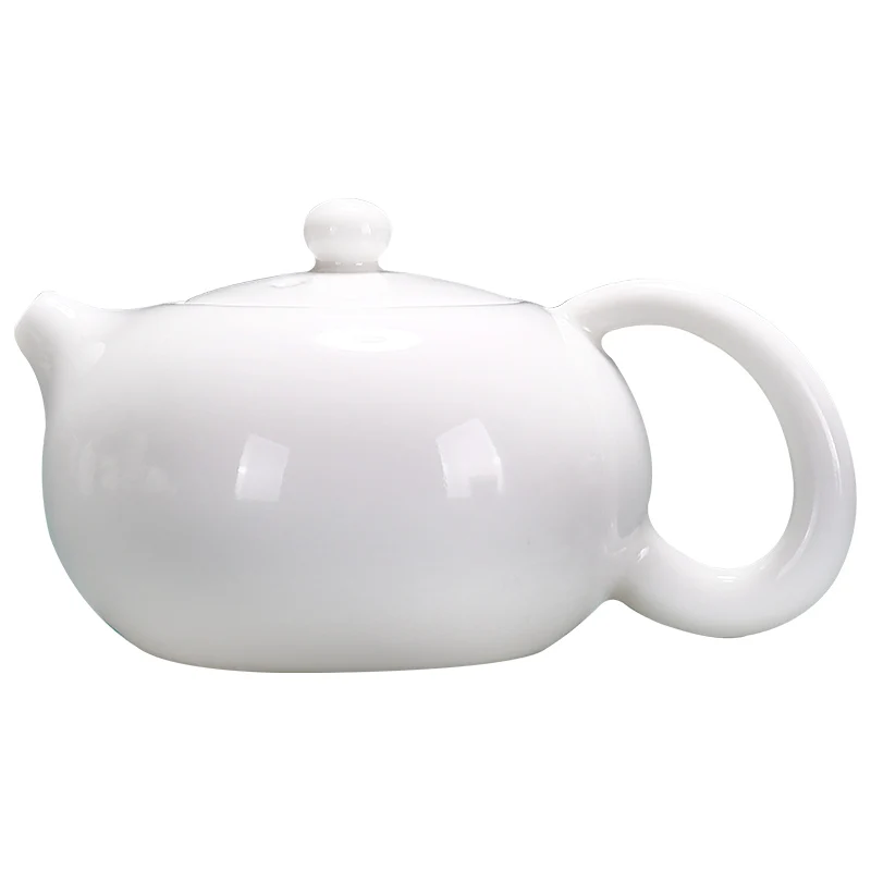 

Simple Porcelain Teapot Charm Kettle Gongfu White Small Teapot Travel Accessories Teaware Teteras De Te Kitchen Products DF50CH