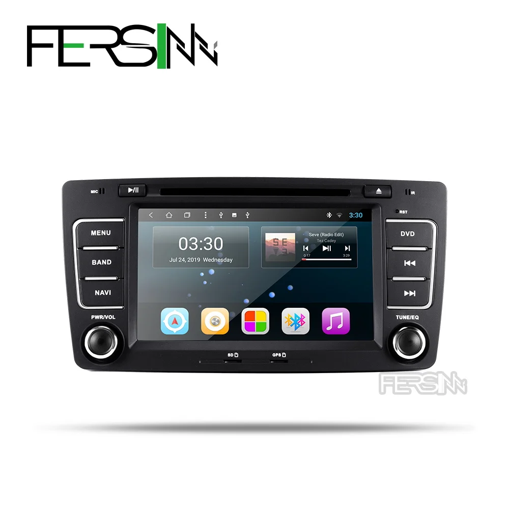 Автомагнитола Fersinny с gps навигацией android 9 0 T8 для Skoda Octavia 2009 2010 2011 2012