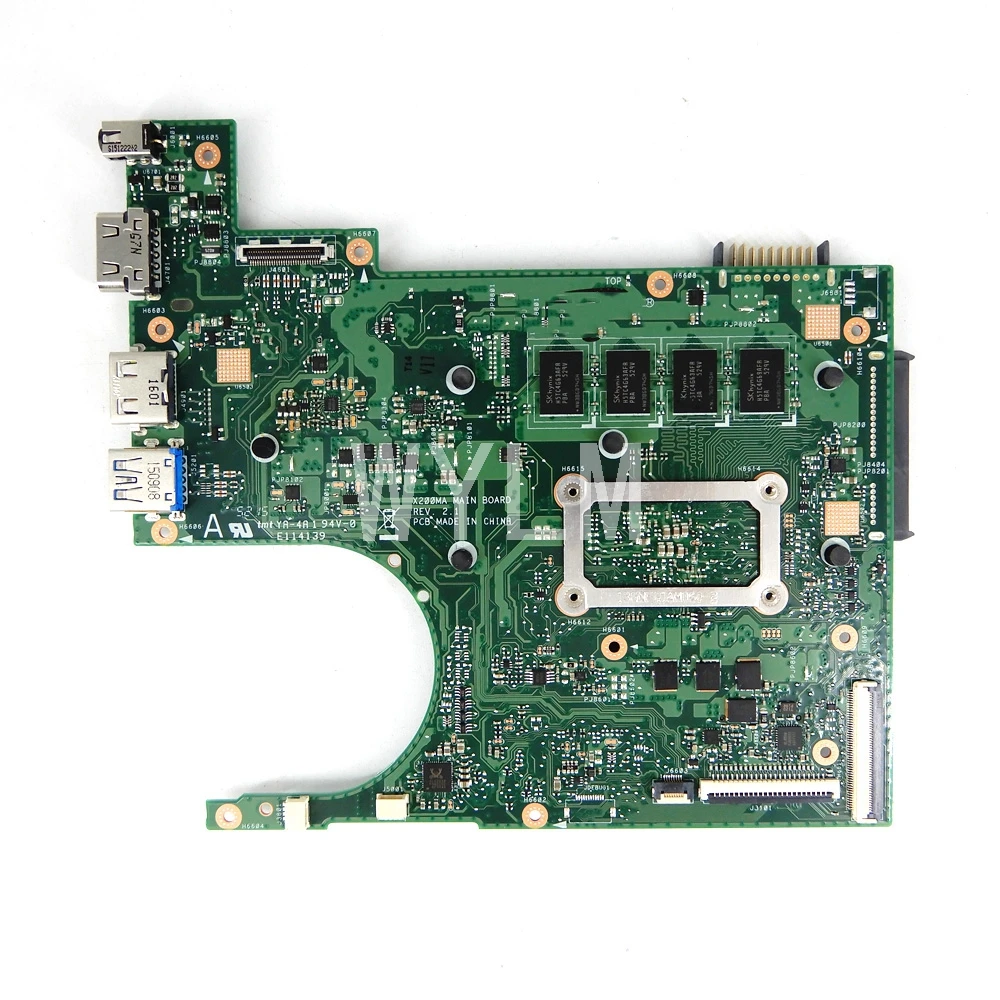 Материнская плата для ноутбука X200MA N2920/N2930/N2940 CPU 4 Гб RAM ASUS F200MA F200M X200M 100%