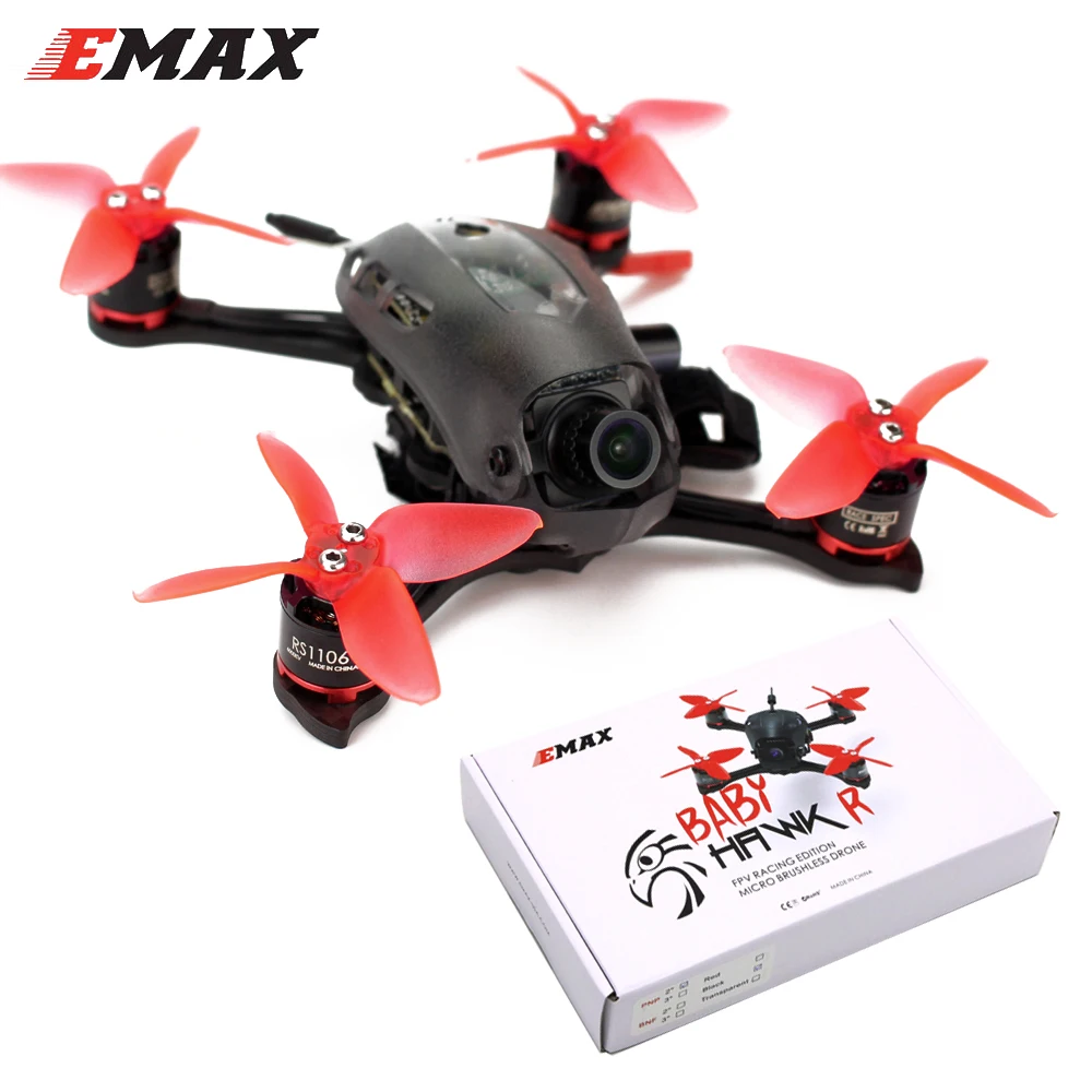 Батарея для гоночного дрона EMAX Babyhawk 112 мм FPV с мотором RS1106 5 8g VTX переключаемая 25/200