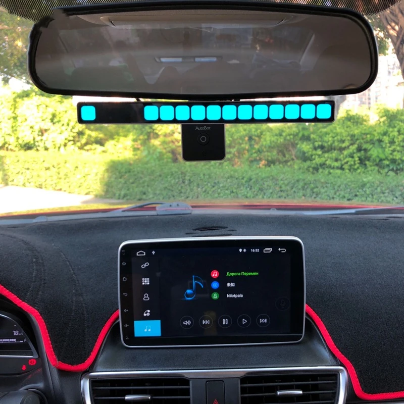 

16-bit ice blue voice control rhythm light dazzle atmosphere car desktop transformation LED game cool music Level indicator