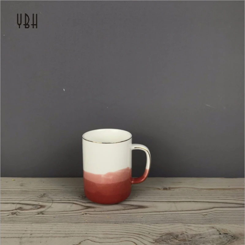 Большие чайные керамические кружки с милым 3d-рисунком перемешивающие крышки в