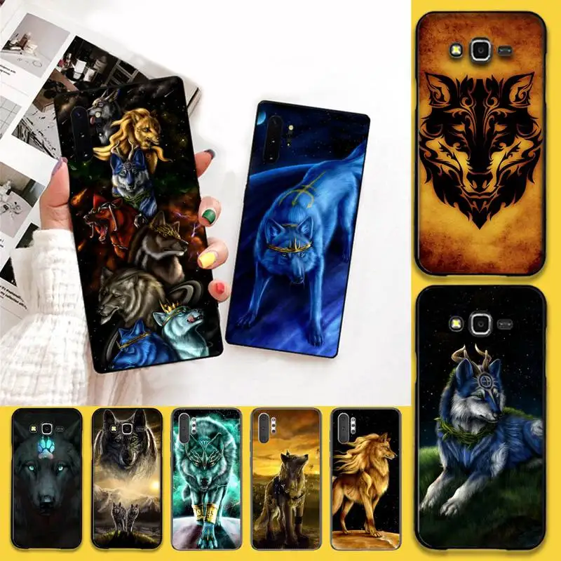 NBDRUICAI Звездные волки животные волк оболочка чехол для телефона Samsung Note 7 8 9 10 pro Galaxy
