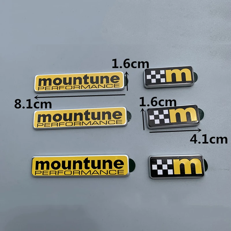 Yellow M Badge Emblem Label Bar for Ford Fiesta Mountune Performance Flag Logo Car Styling Refitting ST Upgrade Trunk Sticker | Автомобили