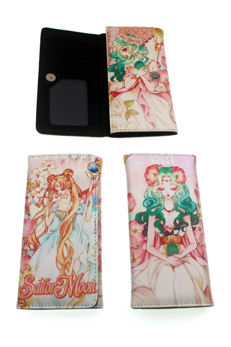 Аниме Сейлор Мун Косплей PU бумажник мультфильм длинный держатель для карт