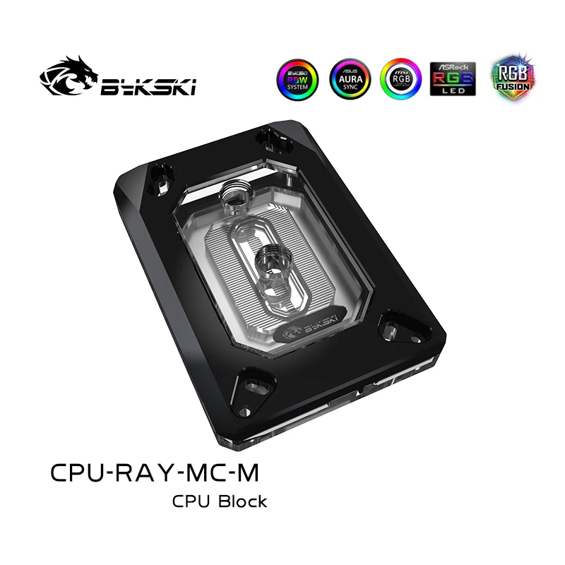 Bykski CPU-RAY-MC-M PC water cooling Radiator cpu cooler Water Block for AMD Ryzen 3/Ryzen5/Ryzen7/ThreadPipper/AM3/AM2/FM2/FM1