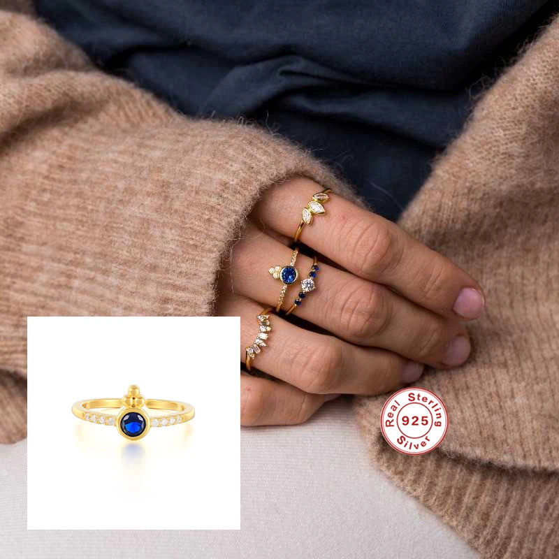 

VINY Mini Wild Open Finger Ring 925 Sterling Silver Bague Femme Gold/Silver Rings For Women 2021 Trend Wind Weave Bague Bijoux