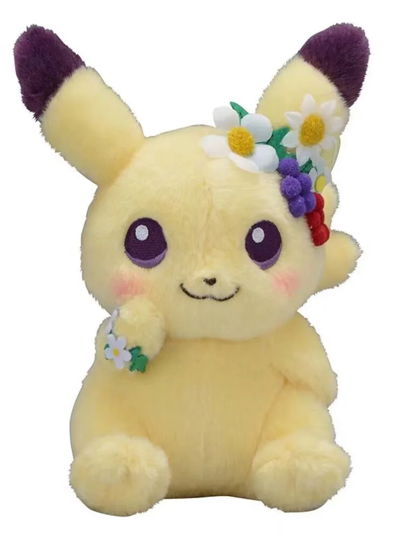 Подлинный японский Покемон 2 шт. Пикачу и Эви Пасхальная Eevee плюшевая кукла мягкая