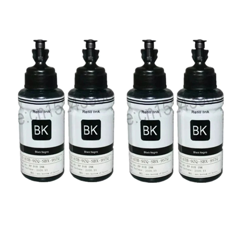 4BK HTL 2PK 70 мл краситель пополнения чернил совместимый для epson L200 L210 L222 L100 L110 L120 L132 L550 L555 L300 L355 L362 чернила для принтера - Цвет: 4BK