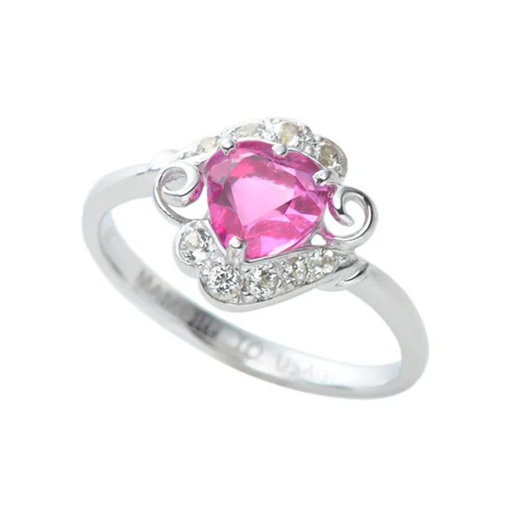 

Silver Moon Serenity Cosplay Sterling 925 Silver Lover Heart Usagi Engagement Ring