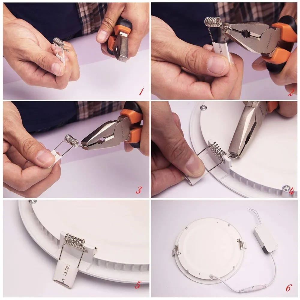 Ультратонкий панельный светильник 3 Вт 6 9 12 15 18 Светодиодный круглый/квадратный для спальни кухонный