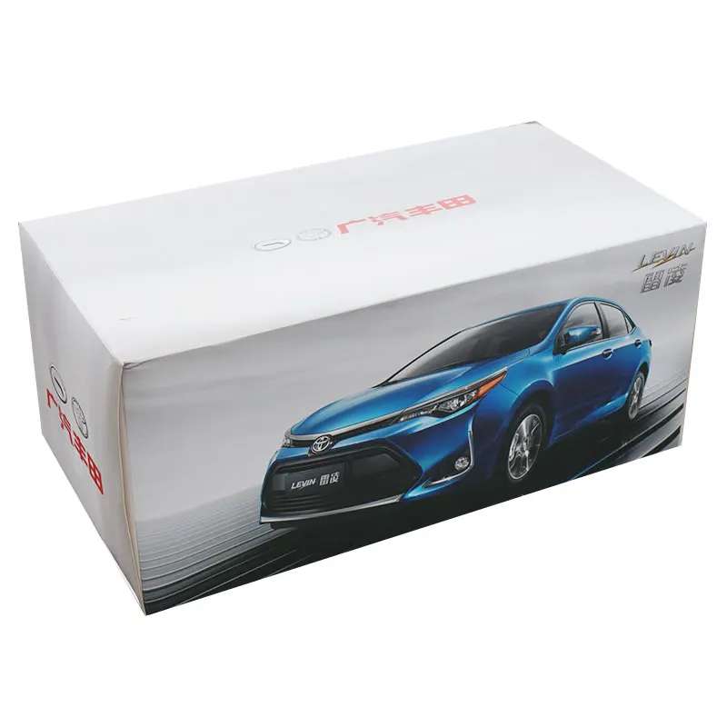 1:18 литые модели автомобилей Toyota Levin 2017 versin в красном/оранжевом цвете с небольшим