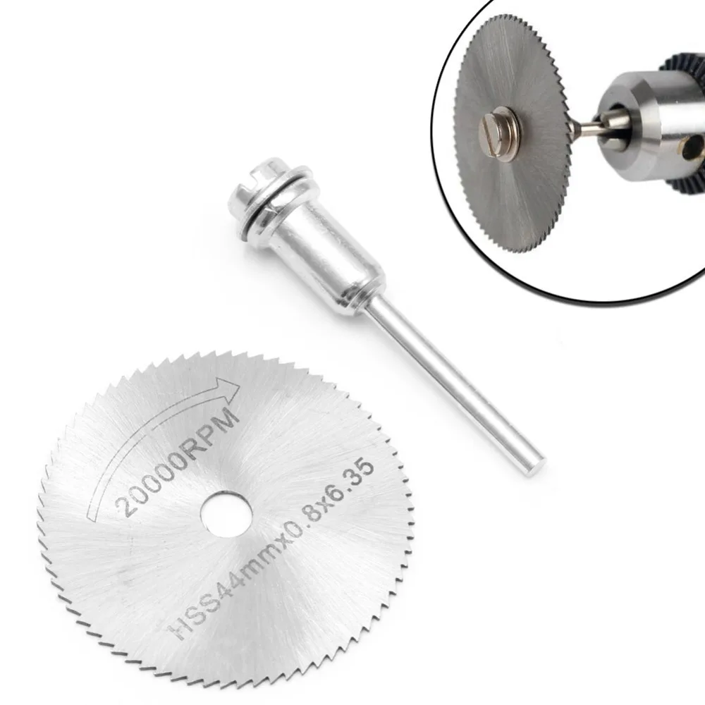 44MM HSS Cutting Disc Grinder Cutoff Circular Saw Rotary Blades Tool + Rod New