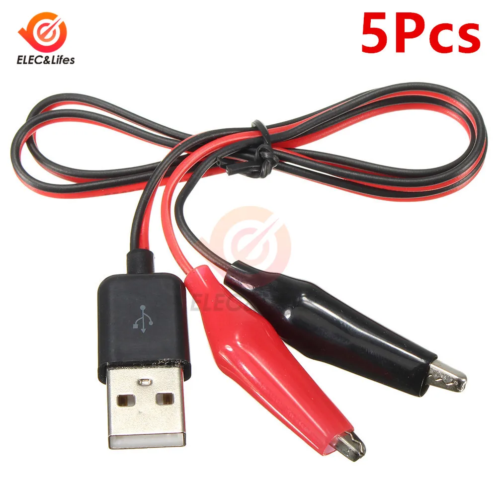 5 шт. USB тестер для измерения напряжения и силы тока|Щипковые зажимы| |