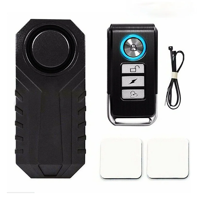 

Remote Control Bike Alarm Waterproof Motorcycle Electric Bicycle Security 113dB Anti Lost Remind Vibration Warning Alarm Sensor