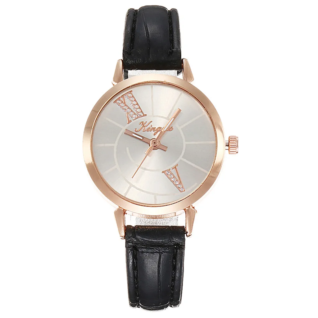 

2021 Fashion Diagonal Roman Digital Scale Rose Gold Shell Belt Waterproof Quartz Female Hot Brand Watch Casual Retro Reloj mujer
