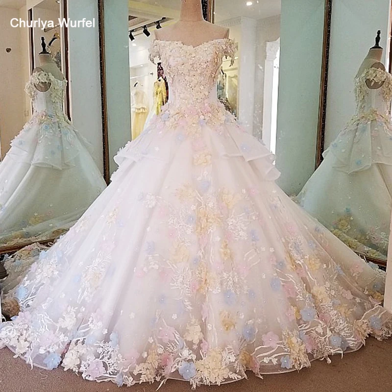 LS00039 свадебное платье с кружевомс плеча красочные кружева великолепные слоновой