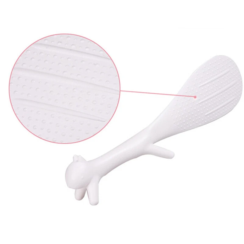 

Creative Lovely Kitchen Supplie Squirrel Shaped Ladle Non Stick Rice Paddle Spoon Plastic Spoon Kitchen Accessories