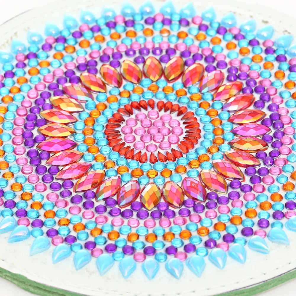 Цветок мандалы алмазная живопись подвеска декор ручной работы подвесное